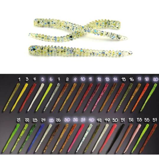 Crazy Fish Cruel Leech Silicon 55 mm Color 40