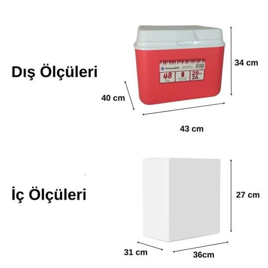 Freeze Peak Adventure 28 QT 26 Lt Kırmızı - 4