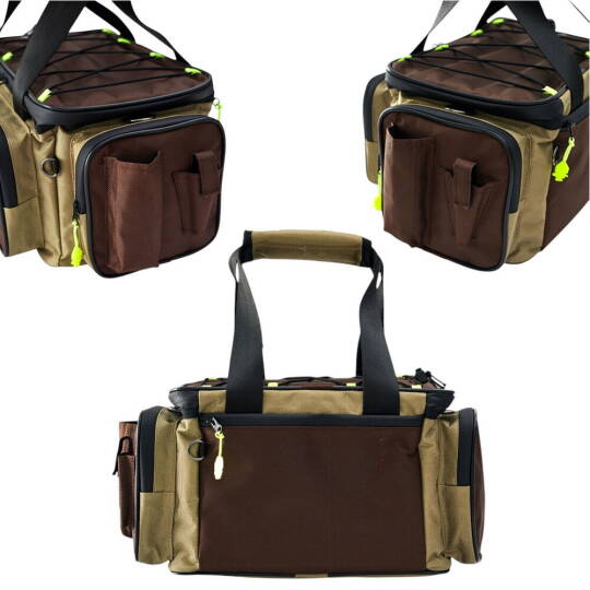 Fubelo Inventory Balıkçı Çantası Kahve 38x26x18Cm - 3