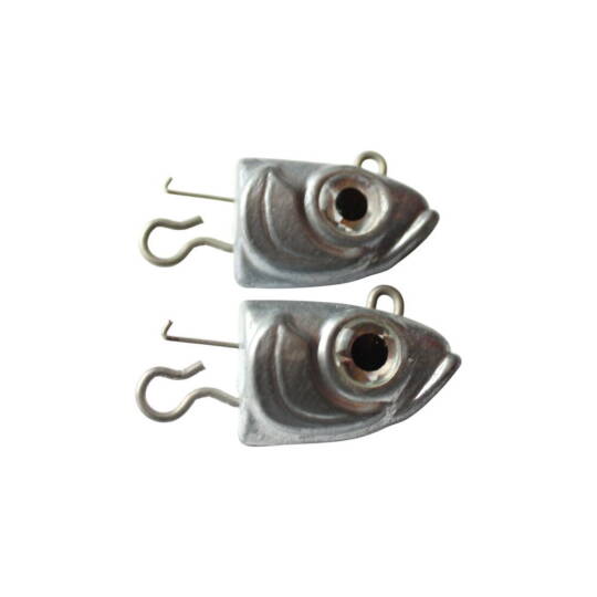 GT-Bio 2Li Jig Heads Roller Shad 125-23g- Metallic