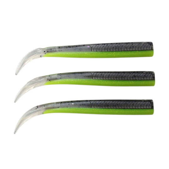 GT-Bio 3x Bodies Kamaleo Sandeel 155- Lime Black Glass UV - 1