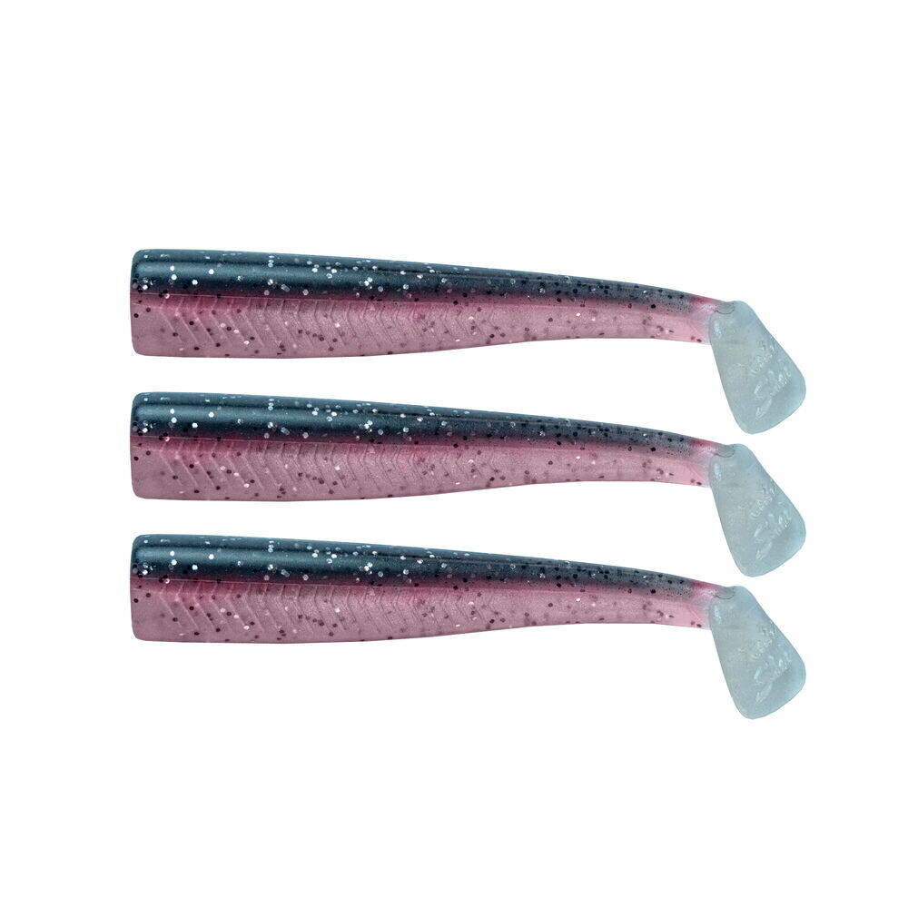 GT-Bio 3x Bodies Roller Shad 125- Black Mullet - 1