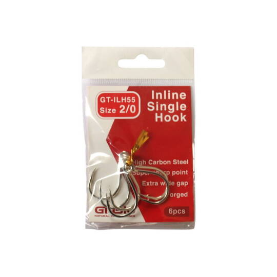 GT-Bio İn Line Single Hook ILH55 - 20 - 6 pcs - 2
