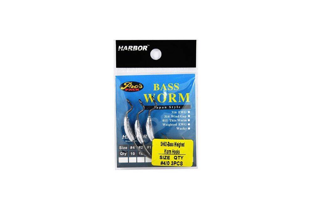 Harbor Sh52 Bass Worm No40 3 Pcs Jig Head - 1