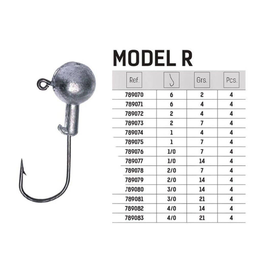 Jinza Jig Head Jig-R No6 2gr Pcs4 - 2