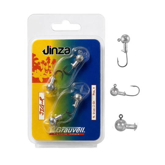 Jinza Jig Head Jig-R No6 4gr Pcs4