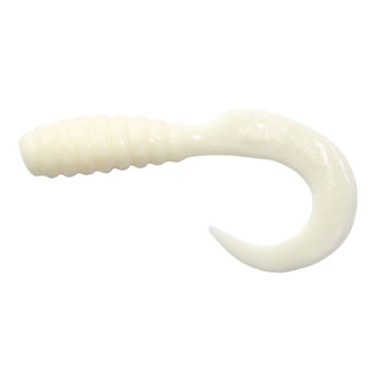 Mister Twister 6 Cm Beyaz Silikon 10 Lu Pkt