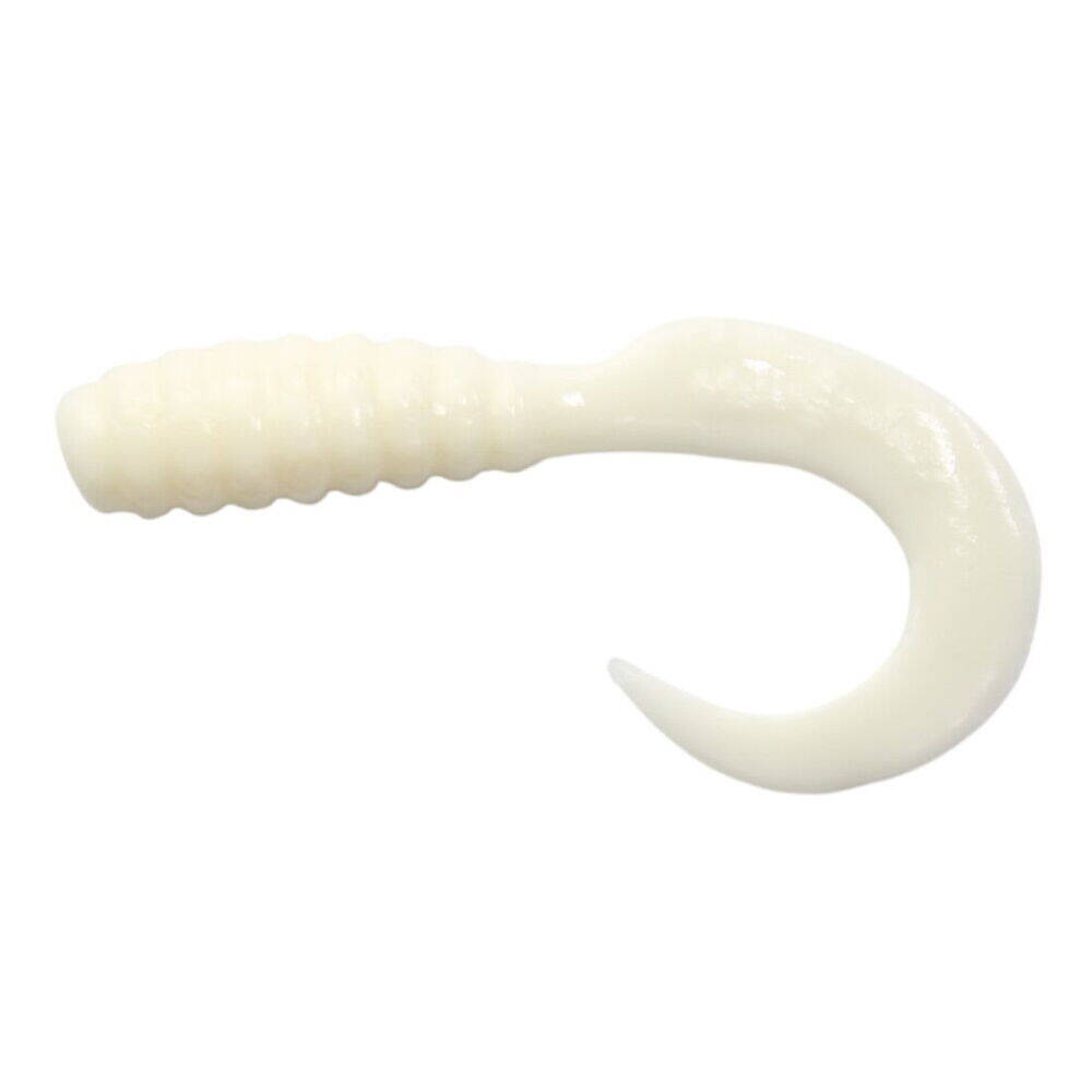Mister Twister 6 Cm Beyaz Silikon 10 Lu Pkt - 1