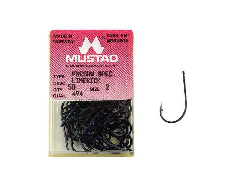 Mustad 494 Lımerıck No2 50 Pcs - 1