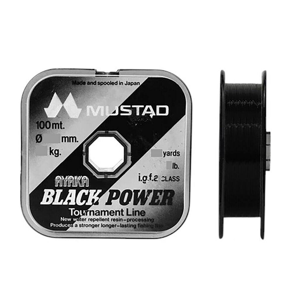 Mustad Ayaka Black Power Tournament L. 1,00mm 100m - 1