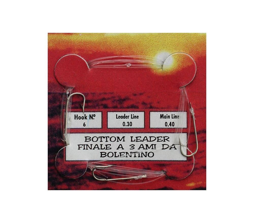Mustad Bottom Leader 3 Lü Yedek 0,30 0,40 No6 - 1