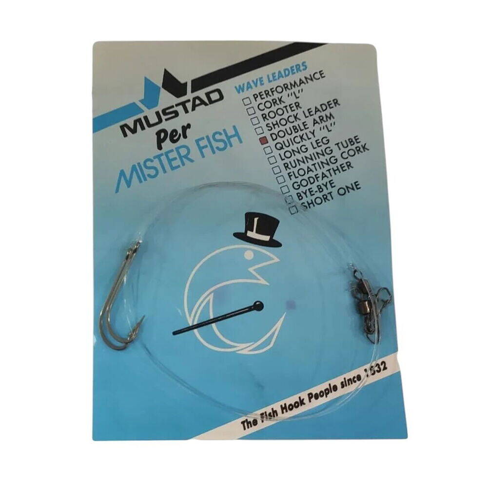 Mustad No1 0,45mm Double Arm Lüfer Takımı - 1
