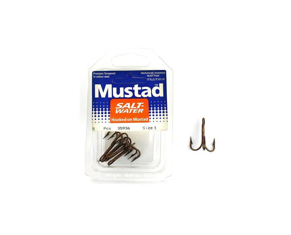 Mustad Saltwater 35936 5 Pcs No1 3 Lü İğne - 1