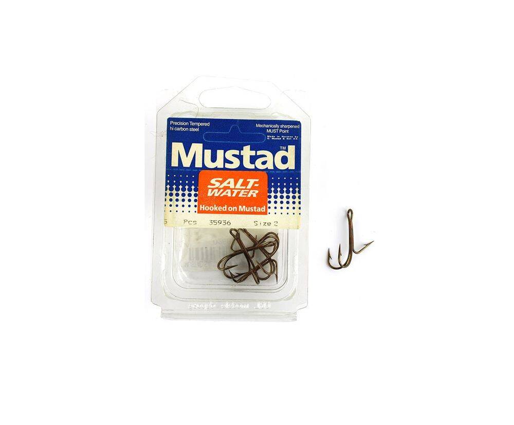 Mustad Saltwater 35936 5 Pcs No2 3 Lü İğne - 1