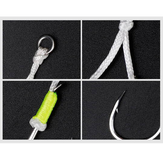 Noeby Jigging Hook Lj10 20 Assist Glow 2 Pcs - 3