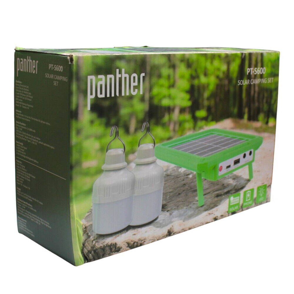Panther Pt-S600 Şarjlı Solar Kamp Seti - 1
