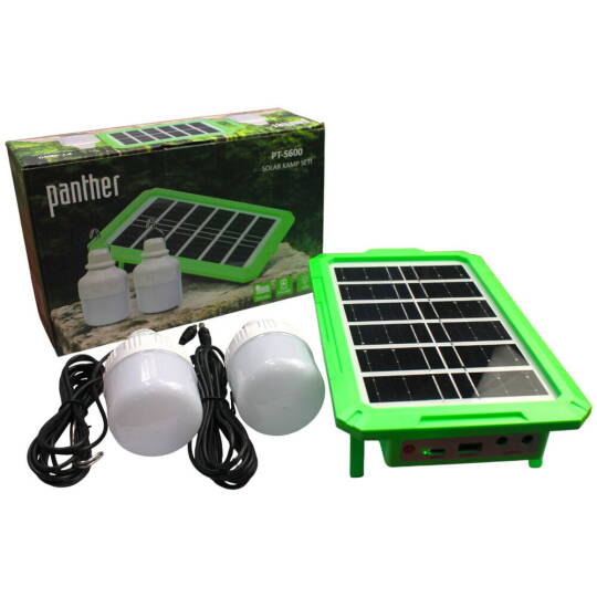 Panther Pt-S600 Şarjlı Solar Kamp Seti - 2