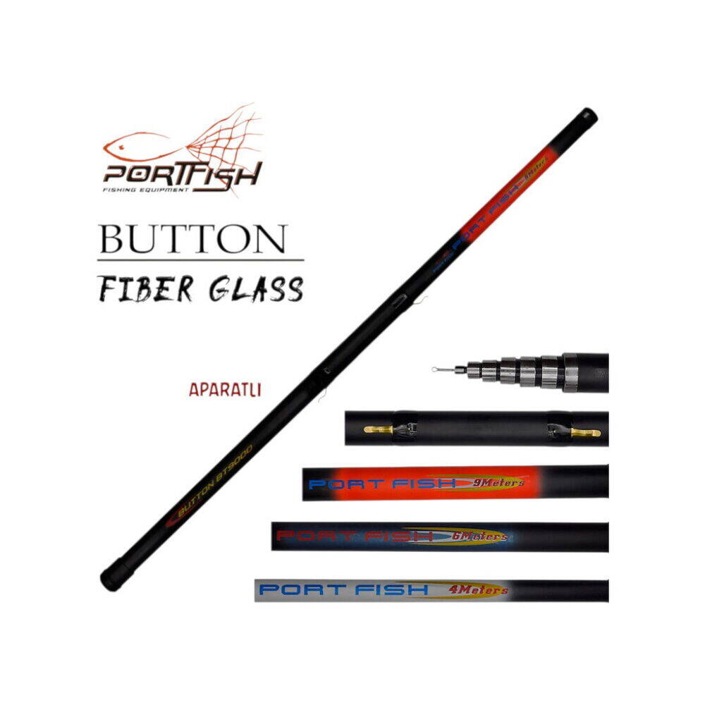 Portfish Button Aparatlı Göl Kamışı 500 cm - 1