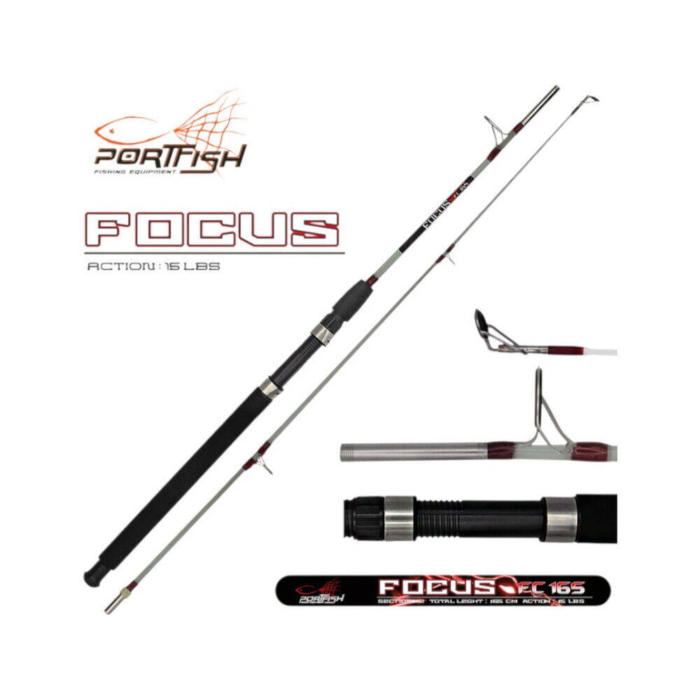 Portfish Focus 210cm Vidalı Tekne Kamışı 15 Lbs - 1