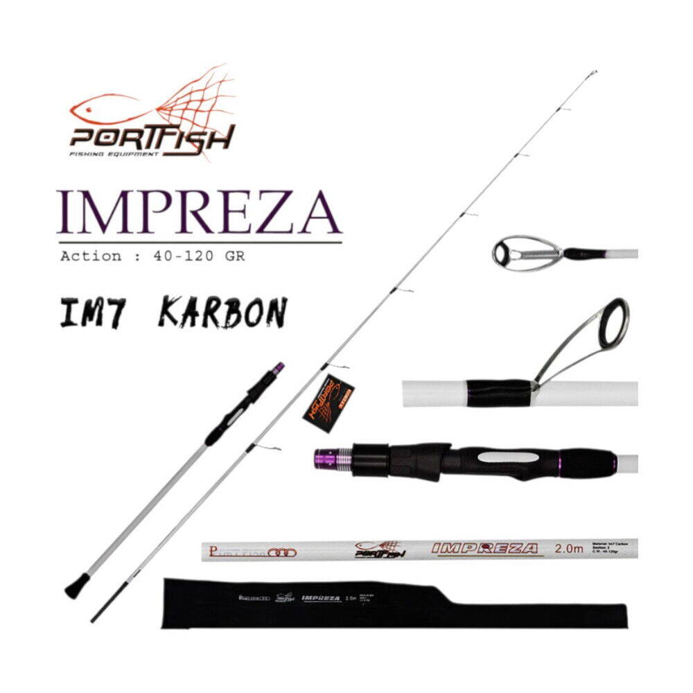 Portfish Impreza Jig Kamışı 200cm 40-120gr 2 Parça - 1