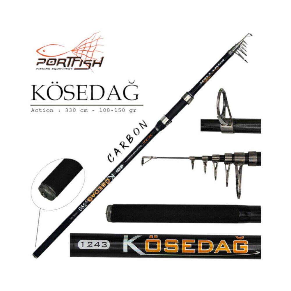 Portfish Kösedağ 3,90m 3,50 Lbs Teleskopik Kamış - 1