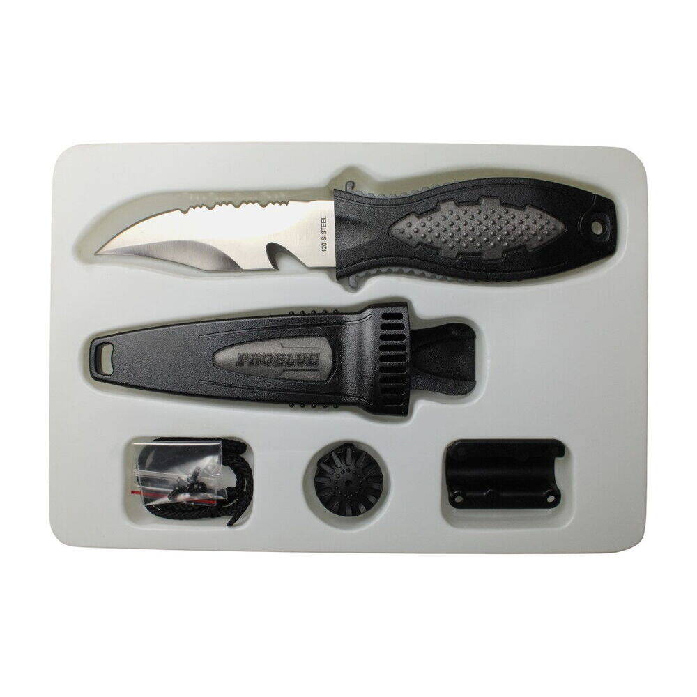Problue Divers Knife Dalış Bıçağı KN-65-SIL S.Gri - 1