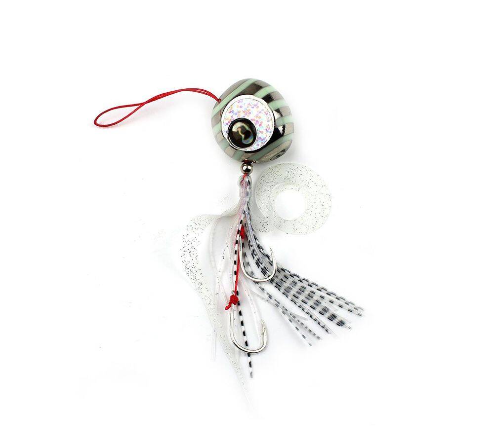 Savage Gear Cuttle Eye 100gr Silver Zebra Glow - 1