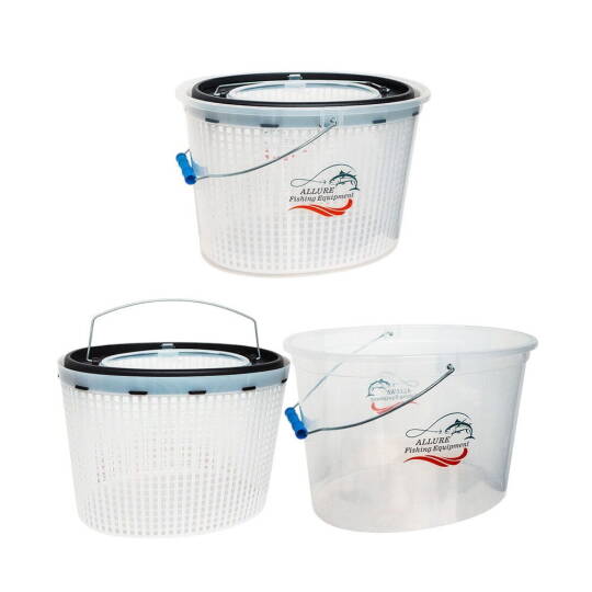 Sea Horse AL-012 Şeffaf Oval Balıkçı Kovası