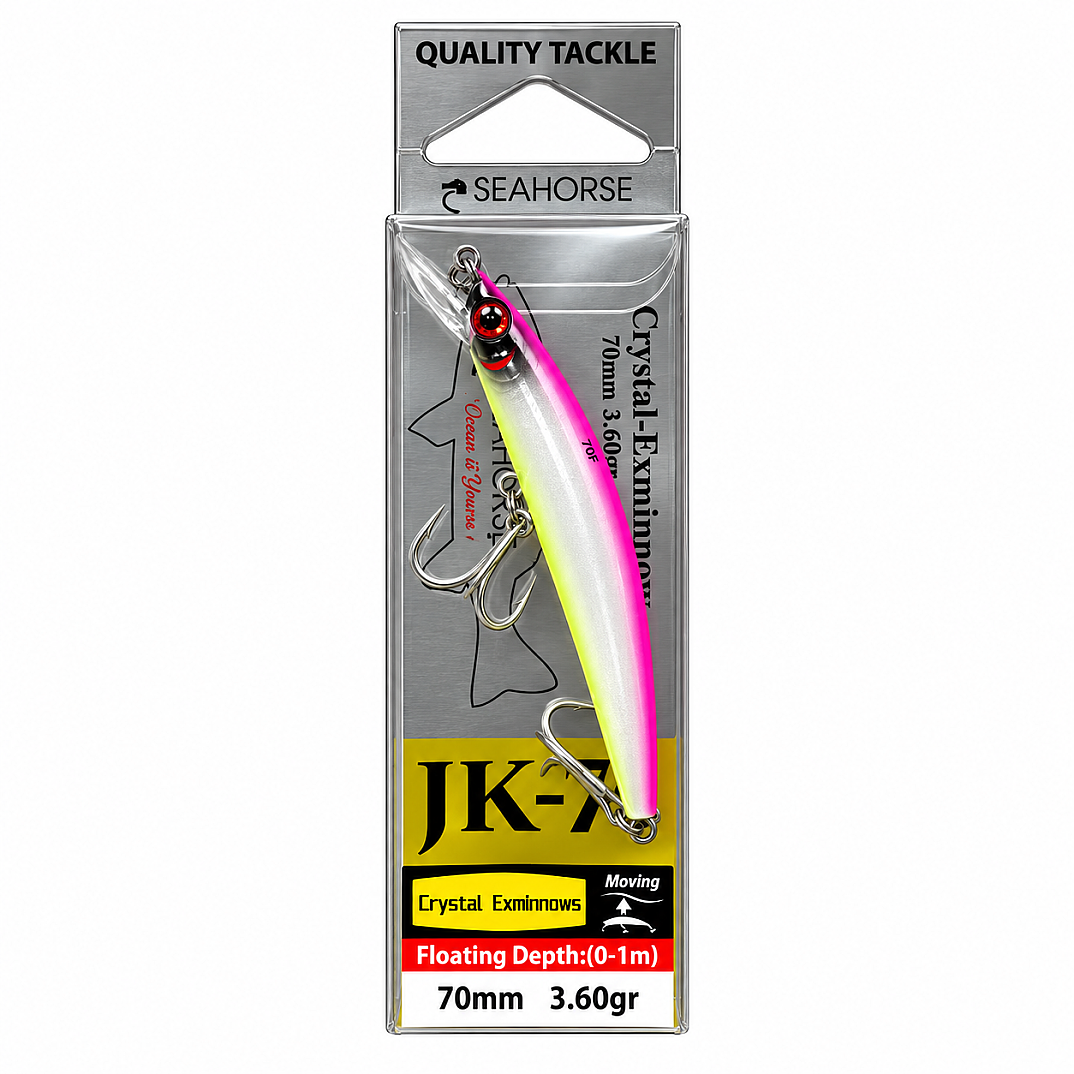 Sea Horse Crystal Exminnows 70F 3,6gr Angry Pink C - 3