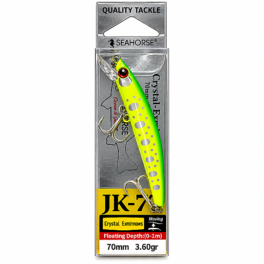 Sea Horse Crystal Exminnows 70F 3,6gr Shine Sardin - 3