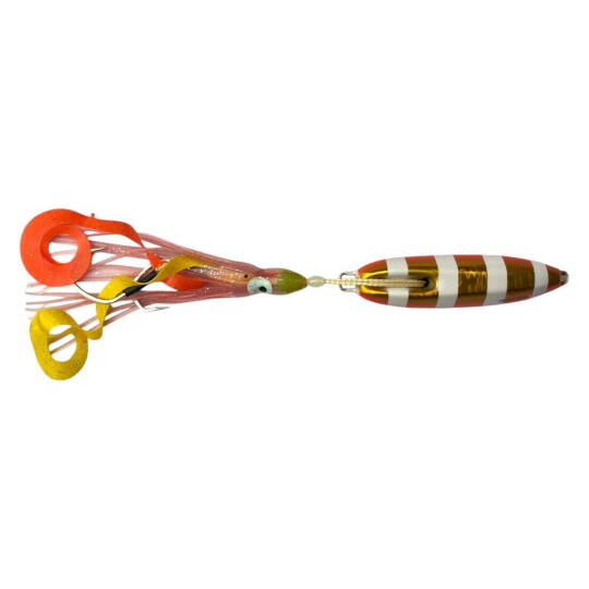 Sea Horse Custom İnchiku Jig OrangeZebraGlow 180gr - 1