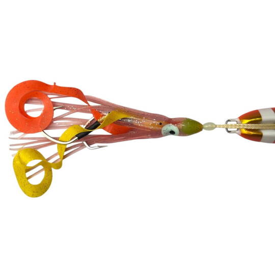 Sea Horse Custom İnchiku Jig OrangeZebraGlow 180gr - 3