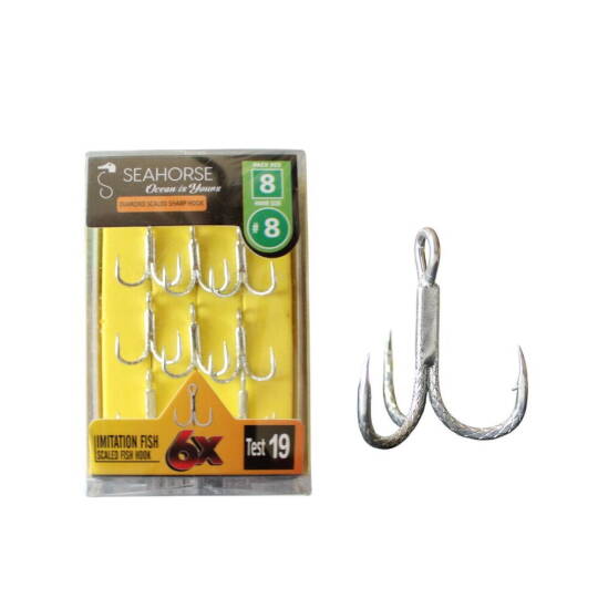 Sea Horse Diamond Scaled Sharp Hook Oty8 No8