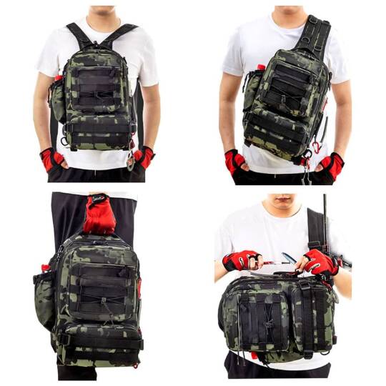 Sea Horse Explorer&Back Pack Spin Çanta Camo Green - 4