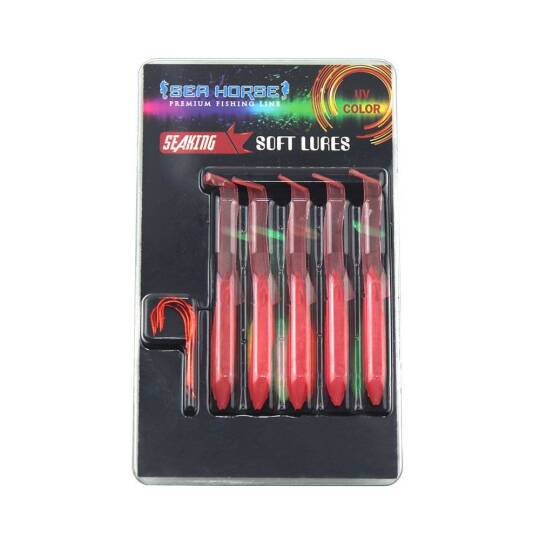 Sea Horse Glow 6,5cm 5 Li Paket Silikon Balık - 2
