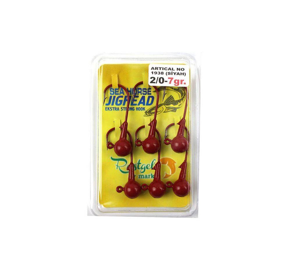 Sea Horse Jighead 20 7 Gr 1938 Bln Kırmızı 6 Pcs - 1