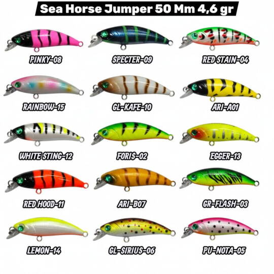 Sea Horse Jumper 50 Mm 4,6 gr Eggerr-13 - 3