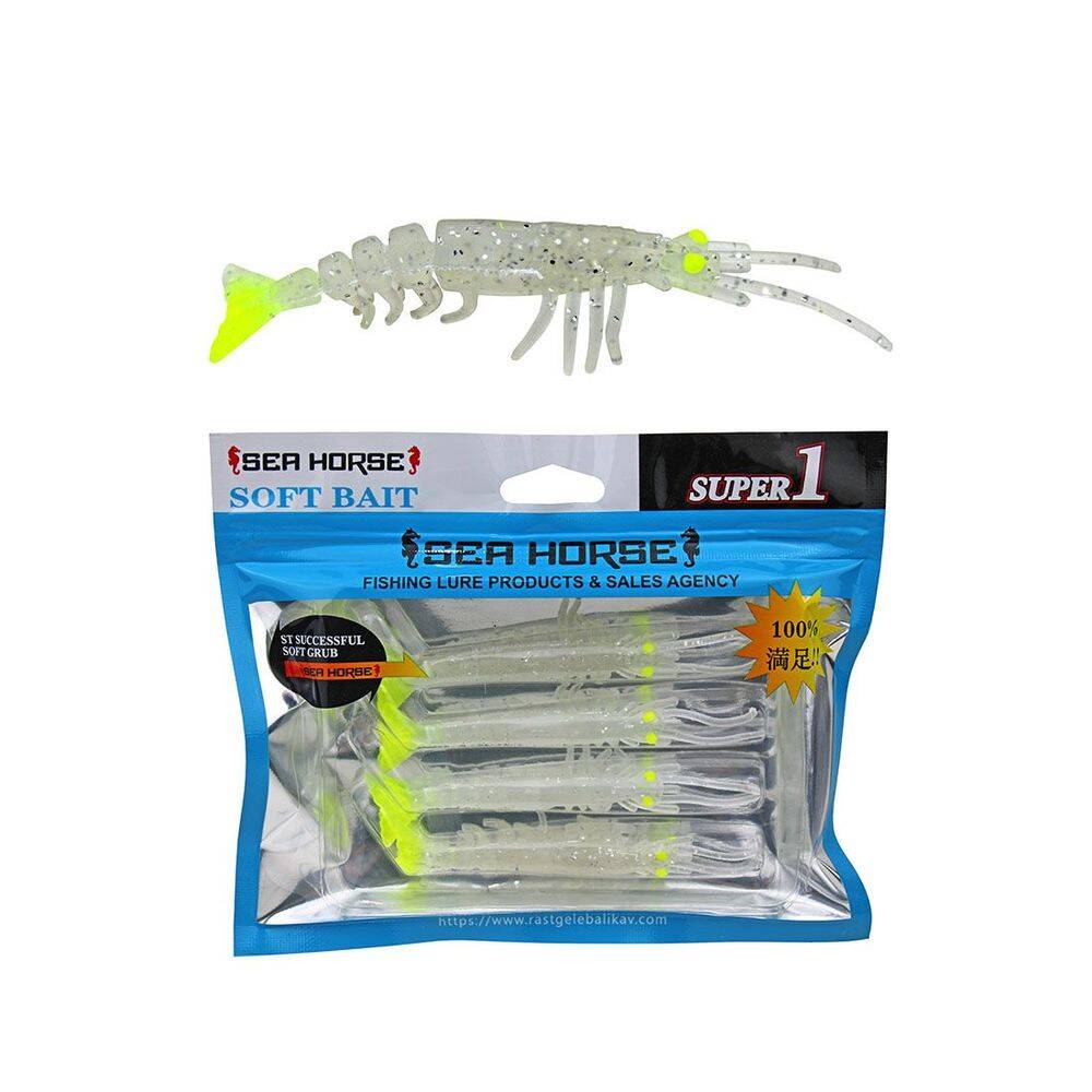 Sea Horse Manic Shrimp 7cm Silver Package 4 Lü - 1