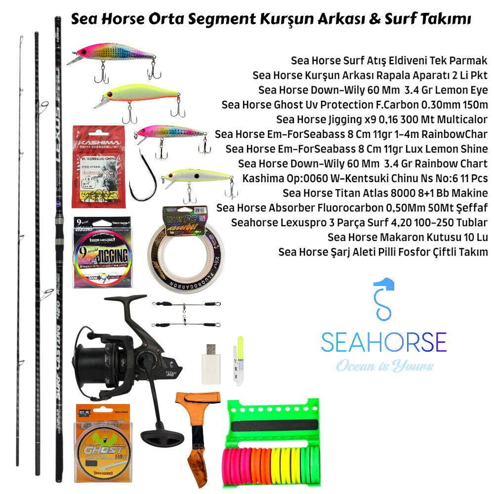 Sea Horse Orta Segment Kurşun Arkası & Surf Takımı - 1
