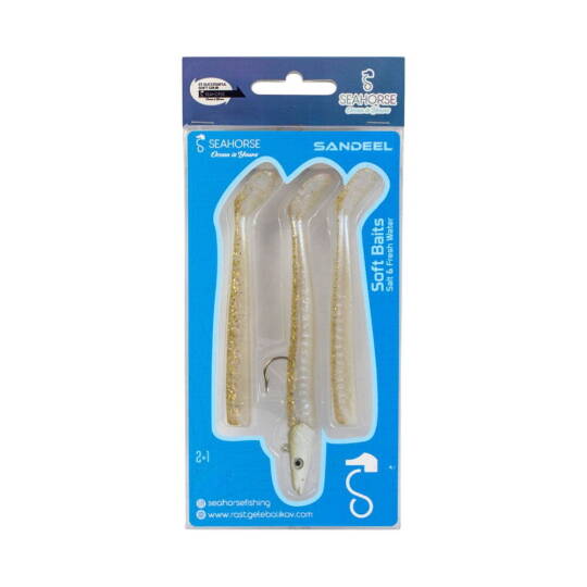 Sea Horse Sandeel 10 Cm 11 Gr 2+1 Gold Pearly - 2