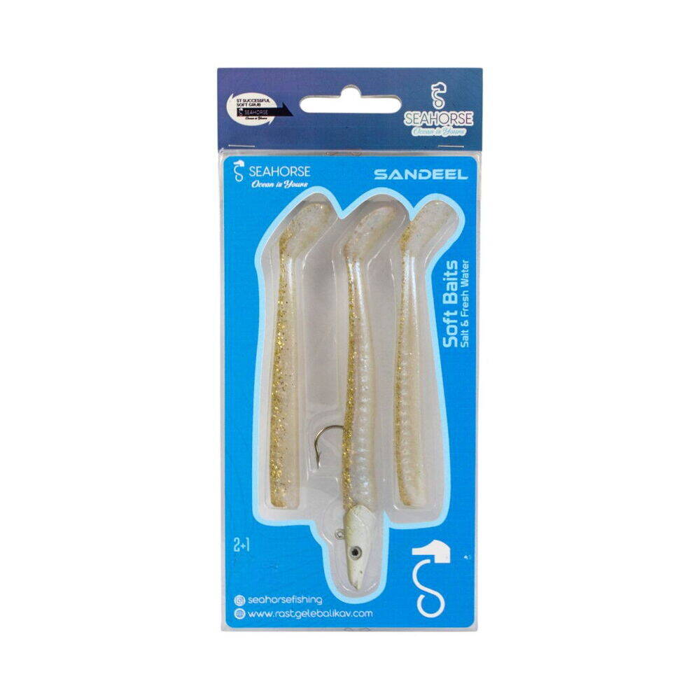 Sea Horse Sandeel 10 Cm 11 Gr 2+1 Gold Pearly - 2