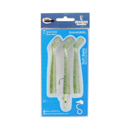 Sea Horse Sandeel 10 Cm 11 Gr 2+1 Green Mackarel - 2