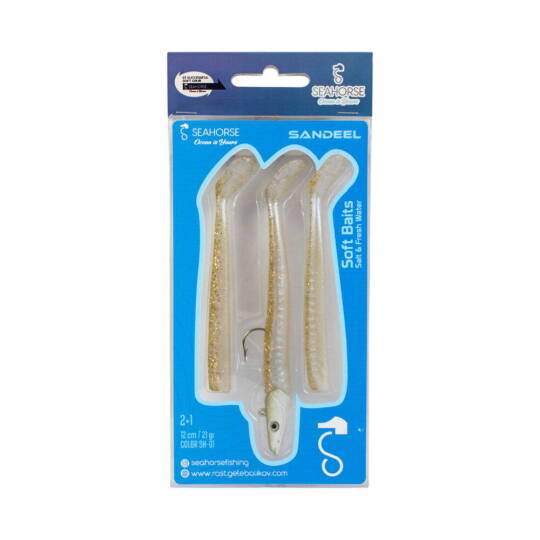 Sea Horse Sandeel 12 Cm 21 Gr 2+1 Gold Pearly - 1