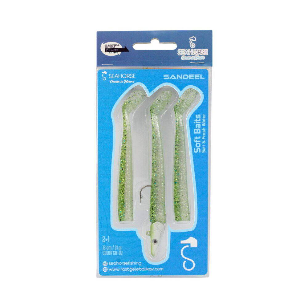 Sea Horse Sandeel 12 Cm 21 Gr 2+1 Green Mackarel - 1