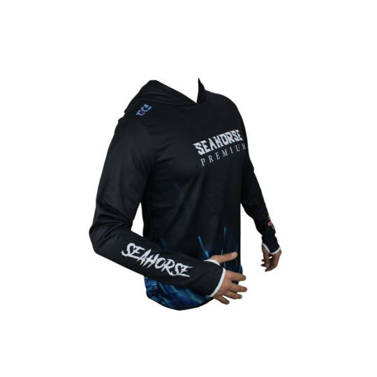 Sea Horse Special Angler Uv T-Shirt Blue Bolt S - 1