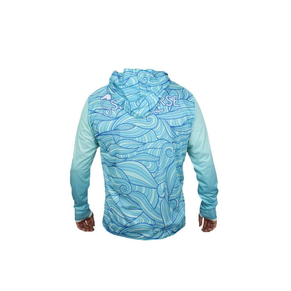 Sea Horse Special Angler Uv T-Shrt Blue Wave 3XL - 4