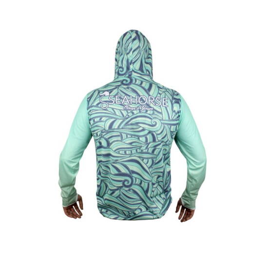Sea Horse Special Angler Uv T-Shrt Green Wave M - 3