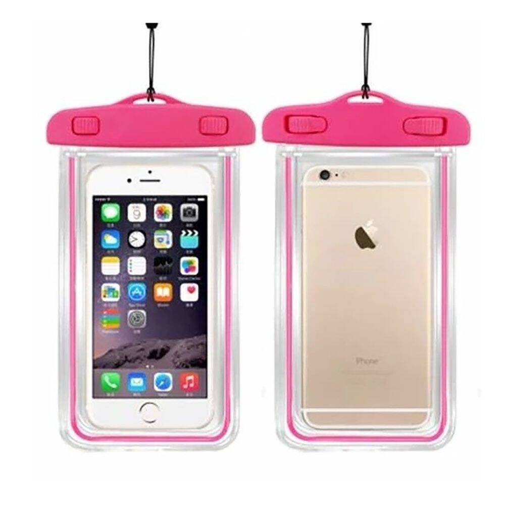 Sea Horse Su Geçirmez Telefon Kılıfı Kilitli Pembe - 1