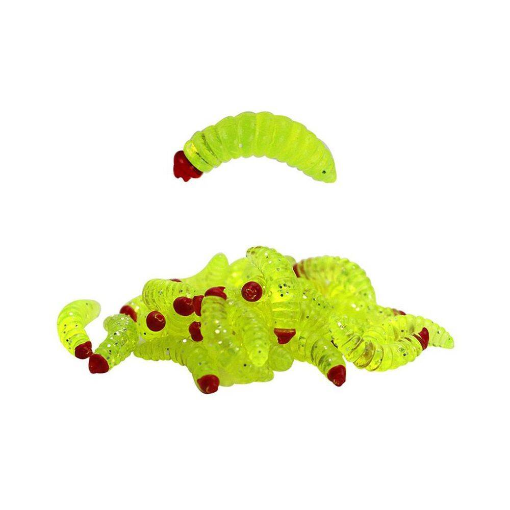 Sea Horse Worm 2 Cm Green-Red Head 10 Pcs - 1