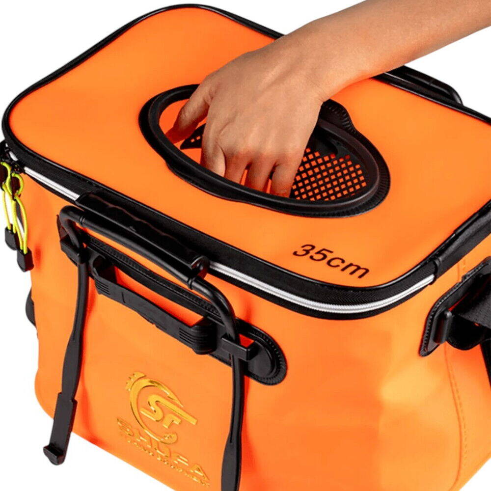 Shufa Katlanır Balıkçı Kovası Livar 35 Cm Turuncu - 1